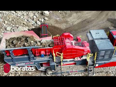 Tracked Mobile Jaw Crusher + Tracked Scalping Screen | sharing a single power source #boratas