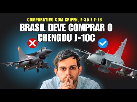 💥 Should Brazil buy the Chinese J-10C fighter? Comparison with Gripen, F-35 and F-16! 💥