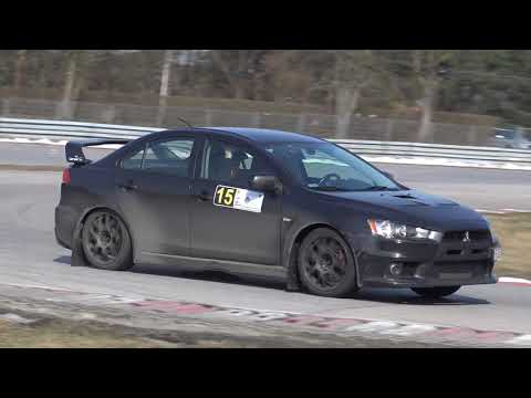 Bobak Przemysław - Mitsubishi EVO X - SuperOES 3 Runda  Tor Kielce 24-03-2018
