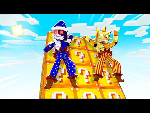 Sun and Moon vs LUCKY BLOCK TOWER OF TERROR