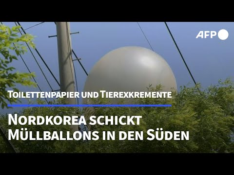 Nordkorea sendet Ballons mit Müll und Tierexkrementen in den Süden | AFP
