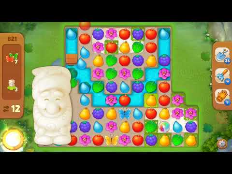Gardenscapes Level 821 NO BOOSTERS