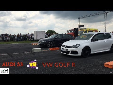 Audi RS3 vs Vw Golf R - find out which is the best! Head-to-Head 🚦🚗 drag race 4K