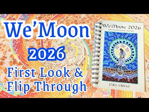 We’Moon 2026 Datebook Flip-Through | Lunar & Goddess-Inspired Planner Review Gaia Rhythms for Womyn