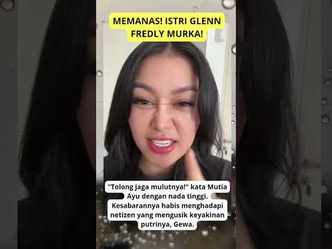ISTRI GLENN FREDLY NGAMUK! MUTIA AYU SEMPROT NETIZEN YANG TUDING ANAKNYA PINDAH AGAMA! #mutiaayu