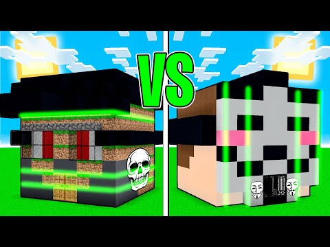 UN HACKER MI SFIDA NELLA CASA contro CASA - Minecraft