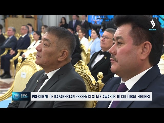 President of Kazakhstan presents state awards to cultural figures