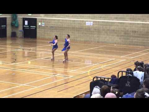 Italian foxtrot duo roller dance