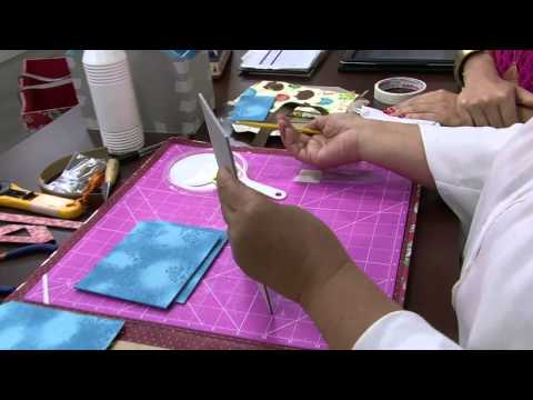 Mulher.com 09/10/2014 Monica Quirino - Cestinha de natal cartonagem Parte 1/2