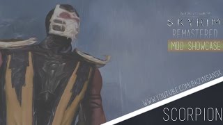 Skyrim Remastered - Mortal Kombat Scorpion Texture Mod! (Skyrim Mod Showcase)