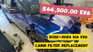 HOW TO | REPLACE CABIN FILTER ON 2022~2024 KIA EV6