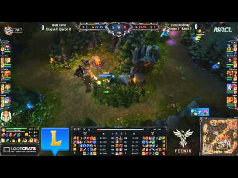 NACL Season 1 Playoffs - Quarterfinals: Team Curse (LoLPro) vs Curse Academy Game #1