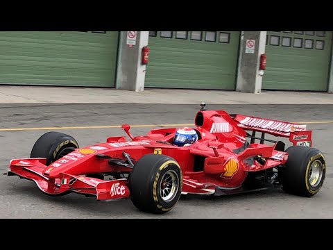 Ferrari F2007 ex Kimi Raikkonen - V8 accelerations, fly bys & downshifts