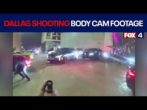 Body camera video show chaotic Downtown Dallas shooting