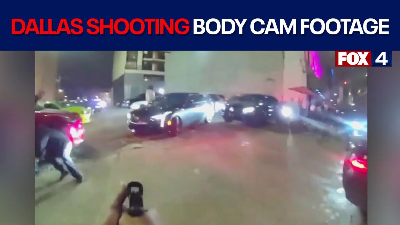 Body camera video show chaotic Downtown Dallas shooting