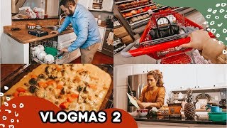 GROCERIES, CLEAN, & COOK WITH US  | Vlogmas 02