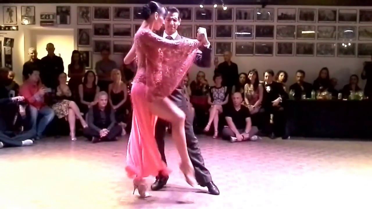 Gabriel Ponce e Analia Morales esibizione di Tango1 alla Zotto Tango Academy Milano 17.04.2016