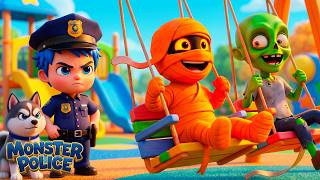 Download lagu Polisi Monster 🚨 Lagu Anak-anak | Kids Songs | Monster Police Bahasa Indonesia mp3