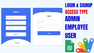 How to create Multi Level Login and Register Form using Google spreadsheet data | R28