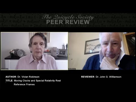 QV0101: Williamson Reviews Robinson: Moving Clocks & Special Relativity Rest Reference Frames