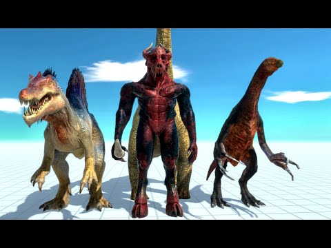KOZAROG VS DINOSAURS! KOZAROG THE DEMON FIGHT! ANIMAL REVOTL BATTLE SIMULATOR!