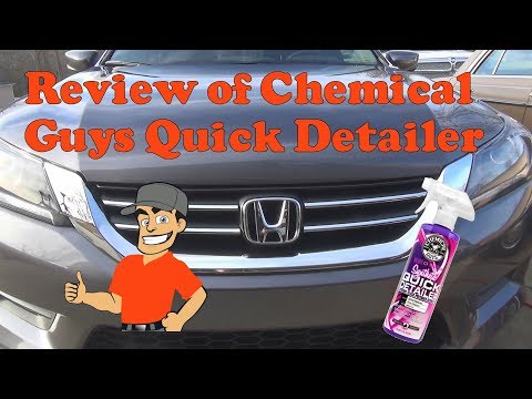 Test and review of Chemical Guys Synthetic Quick Detailer
