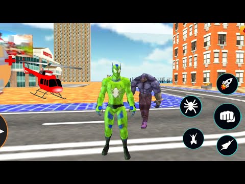 Flying Spider Hero Vs City Gangster | Spider Crime City Rescue | Android GamePlay
