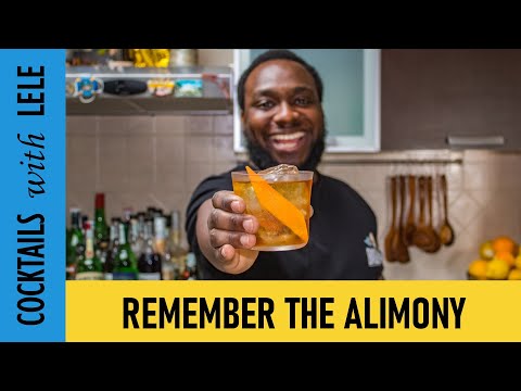 REMEMBER THE ALIMONY - EASY and FAST, ONLY 3 INGREDIENTS | COCKTAIL with GIN, SHERRY and CYNAR