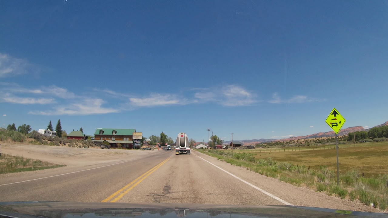 Driving through Hatch, Utah