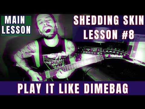 'PLAY IT LIKE DIMEBAG' LESSON #8 - PANTERA SHEDDING SKIN solo lesson by Attila Voros (lev: 8/10)