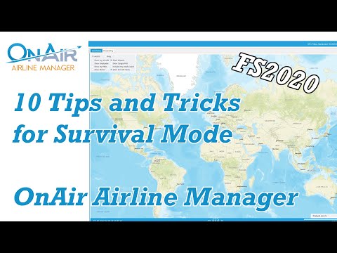 OnAir Airline Manager Survival Mode 10 Tips and Tricks - MSFS2020 Career Mode