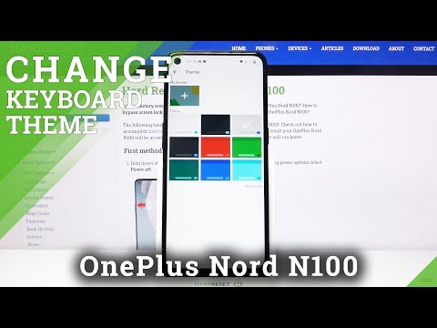 How to Customize Keyboard Theme in OnePlus Nord N100 – Change Keyboard Background