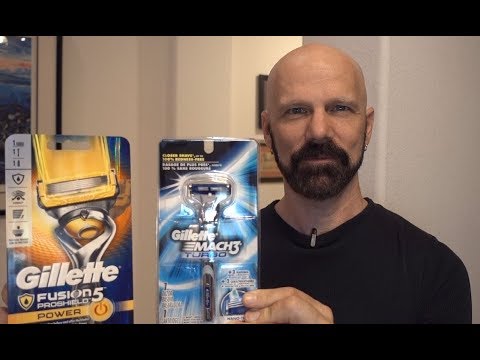 Gillette Razor Comparison: Mach 3 Turbo vs Fusion 5 Proshield Power