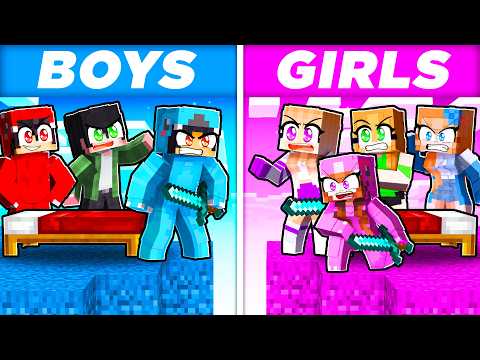 BOYS vs GIRLS Bedwars In Minecraft!