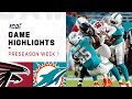 Falcons vs. Dolphins Preseason Week 1 Highlights | NFL 2019