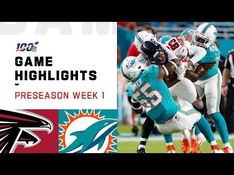Falcons vs. Dolphins Preseason Week 1 Highlights | NFL 2019
