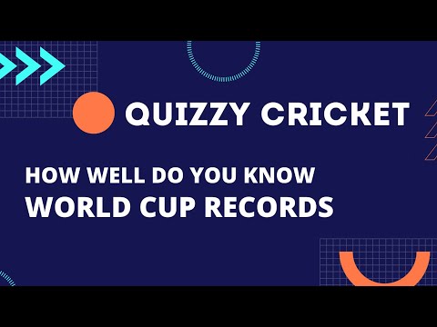 #cricketquiz | Quiz on #worldcup Records | #quizzycricket