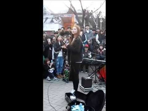 150315 CLC (씨엘씨) Jang Yeeun - Black Happiness 검은행복 (Yoon Mirae) @ Hongdae Playground
