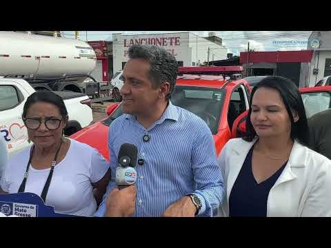 PREFEITO PAULISTINHA E VEREADORES ENTREGAM CAMINHÃO PIPA, VEICULOS PARA DEFESA CIVIL E CRAS PEIXOTENSES