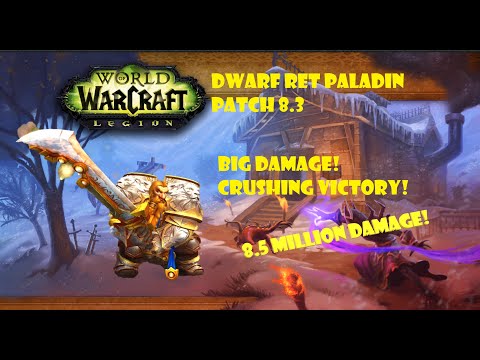 Dwarf Ret Paladin PVP Brawl 8.3 - Big Damage. Crushing Victory!
