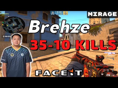 CSGO POV Evil Geniuses Brehze (35-10) Mirage 𝙒𝙞𝙣 (16-4) / Faceit 23.12.2022