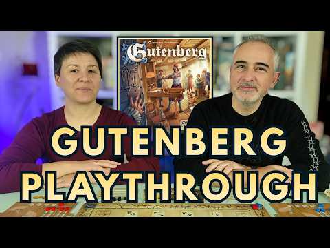 Gutenberg Board Game Teach & Full Playthrough