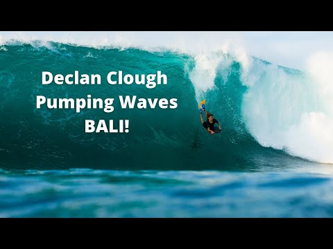 Declan Clough Bodyboards Awesome Waves in Bali Indonesia with Ryan Hardy & Bali Bodyboarding Crew !