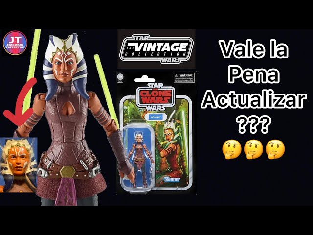 Vídeo relacionado con Star Wars Hasbro colección Vintage - Juguete Ahsoka VC102 a Escala de 9,5 cm - Guerra de los Clones - Figura de acción - Edad: 4+ (F4494)