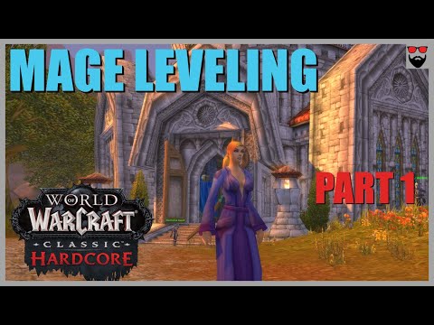 World of Warcraft Classic Hardcore - Relaxing Longplay - Mage Part 1 - Gameplay Walkthrough