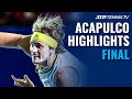 Zverev and Tsitsipas Battle for the Title | Acapulco Final Highlights