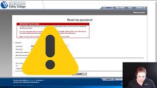 How to reset WebAdvisor password
