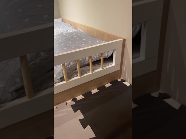 Cama Montessoriana Casal Affetto Aveiro Oak/Branco - Completa Móveis