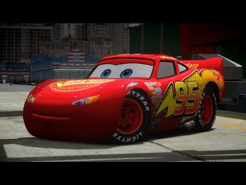 GTA IV Lightning McQueen Crash Testing