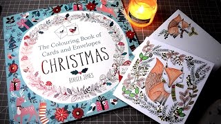 Making Christmas Cards with The Coloring Book of Cards and Envelopes
